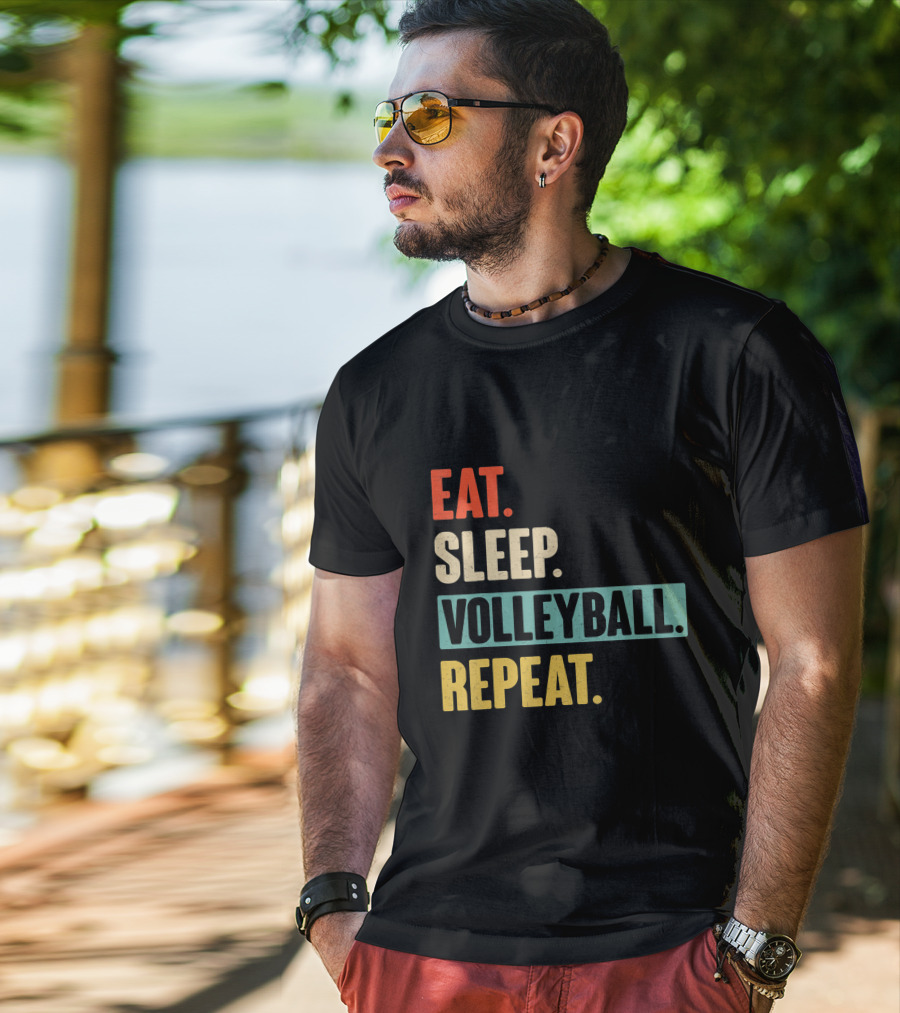 Eat Sleep Volleyball Repeat Vintage Volleyball Classic T-Shirt