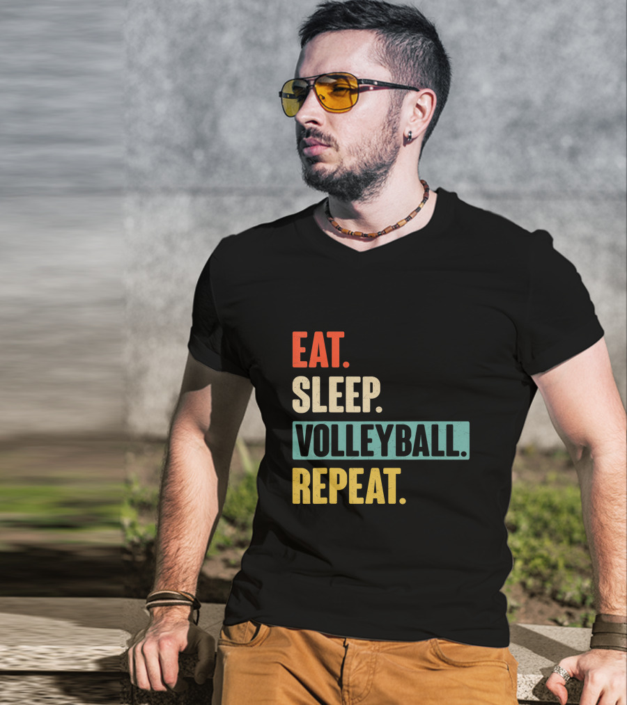 Eat Sleep Volleyball Repeat Vintage Volleyball Classic T-Shirt