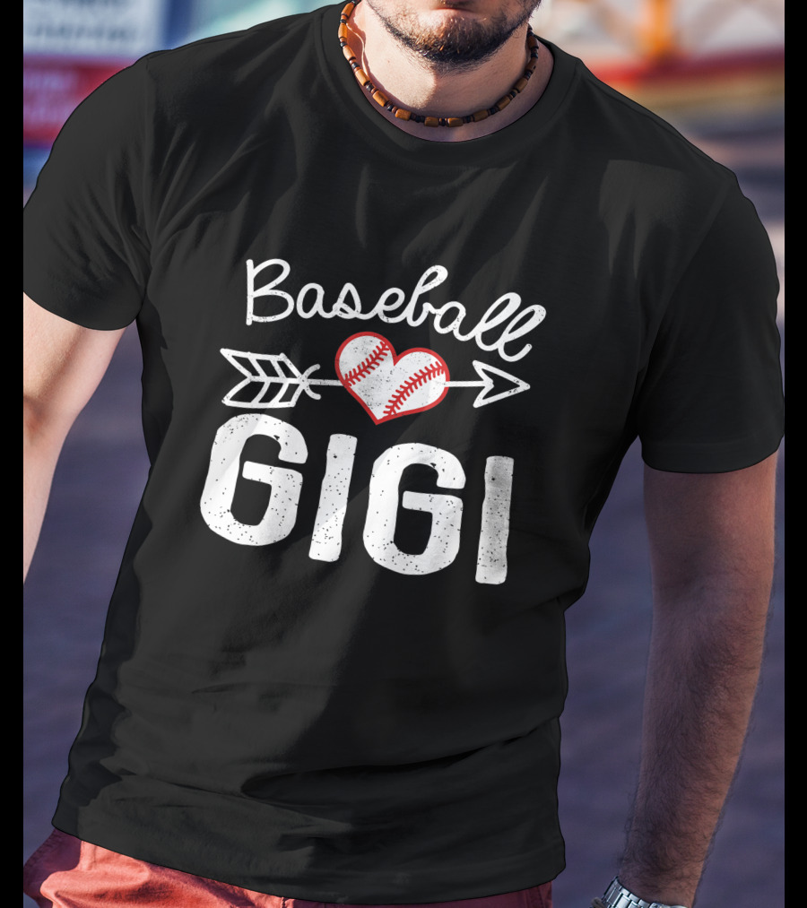 Baseball Gigi Heart Arrow T-Shirt