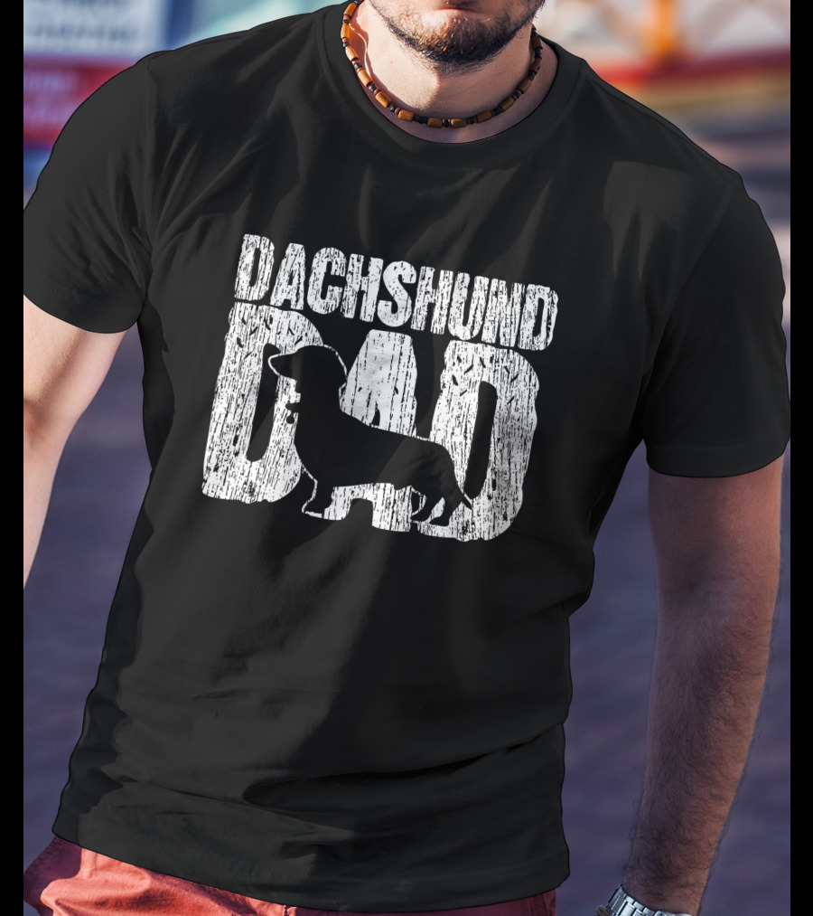 Dachshund Dad Wiener Father T-Shirt