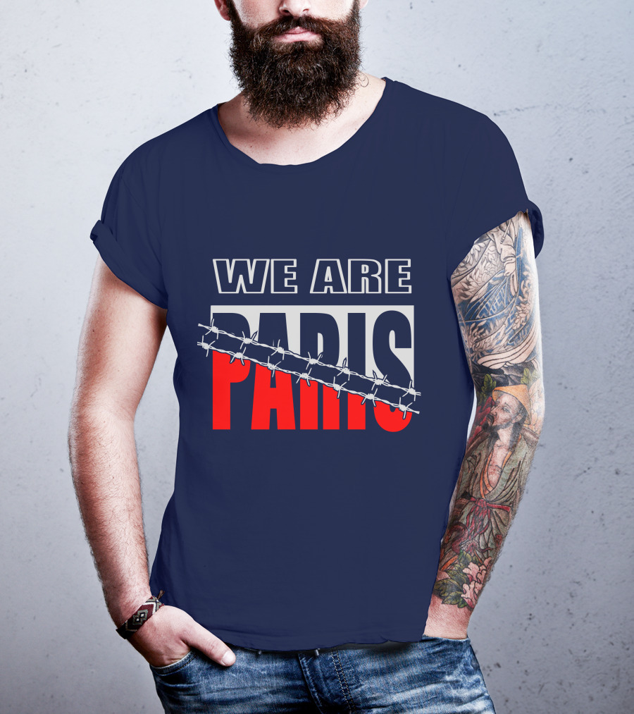 WE ARE PARIS Barbed Wire T-Shirt