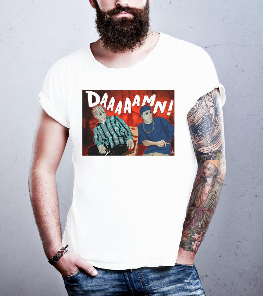 Daaaamn Horror Parody Friday Movie Scene T-Shirt