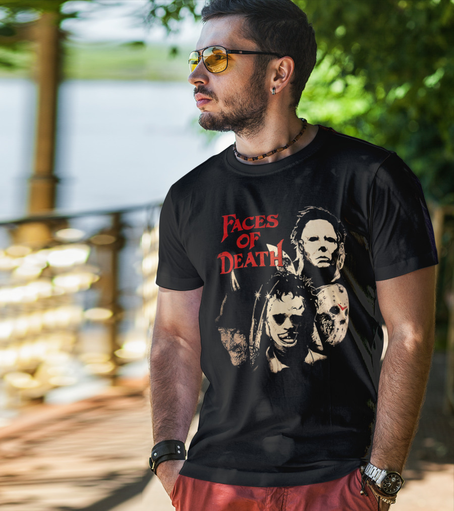 Faces Of Death Michael Myers Horror Icons T-Shirt
