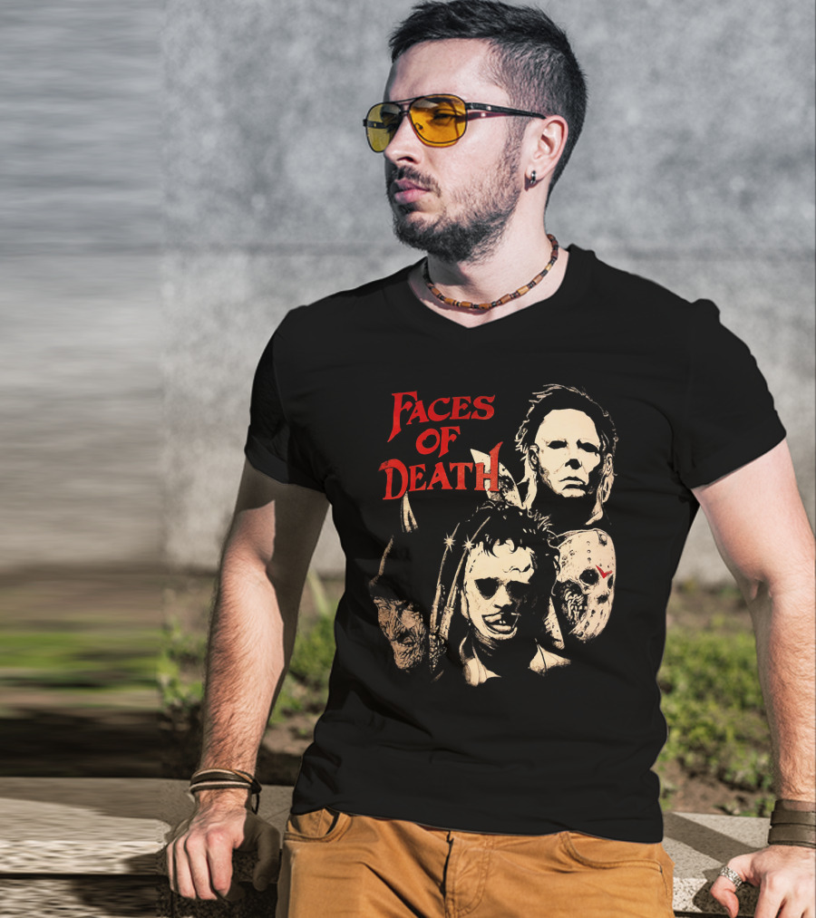 Faces Of Death Michael Myers Horror Icons T-Shirt