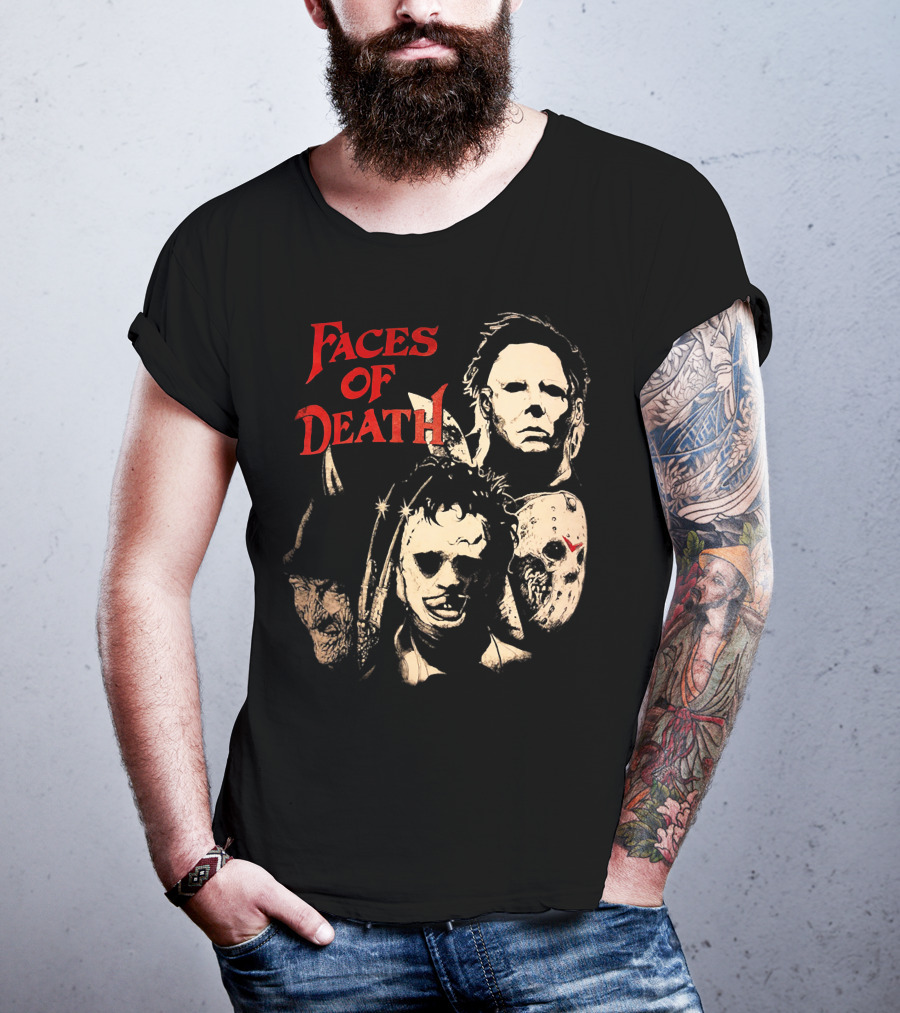 Faces Of Death Michael Myers Horror Icons T-Shirt