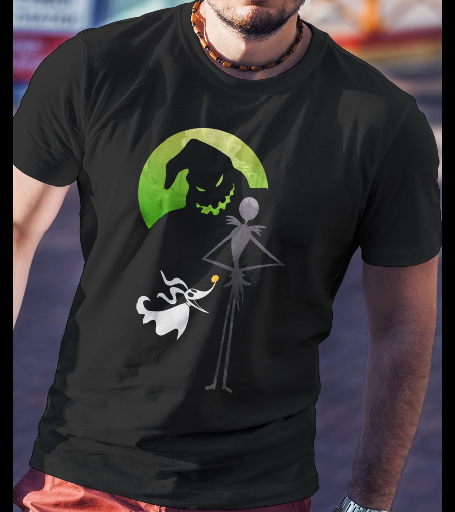 Jack Skellington Zero Oogie Boogie Moon T-Shirt