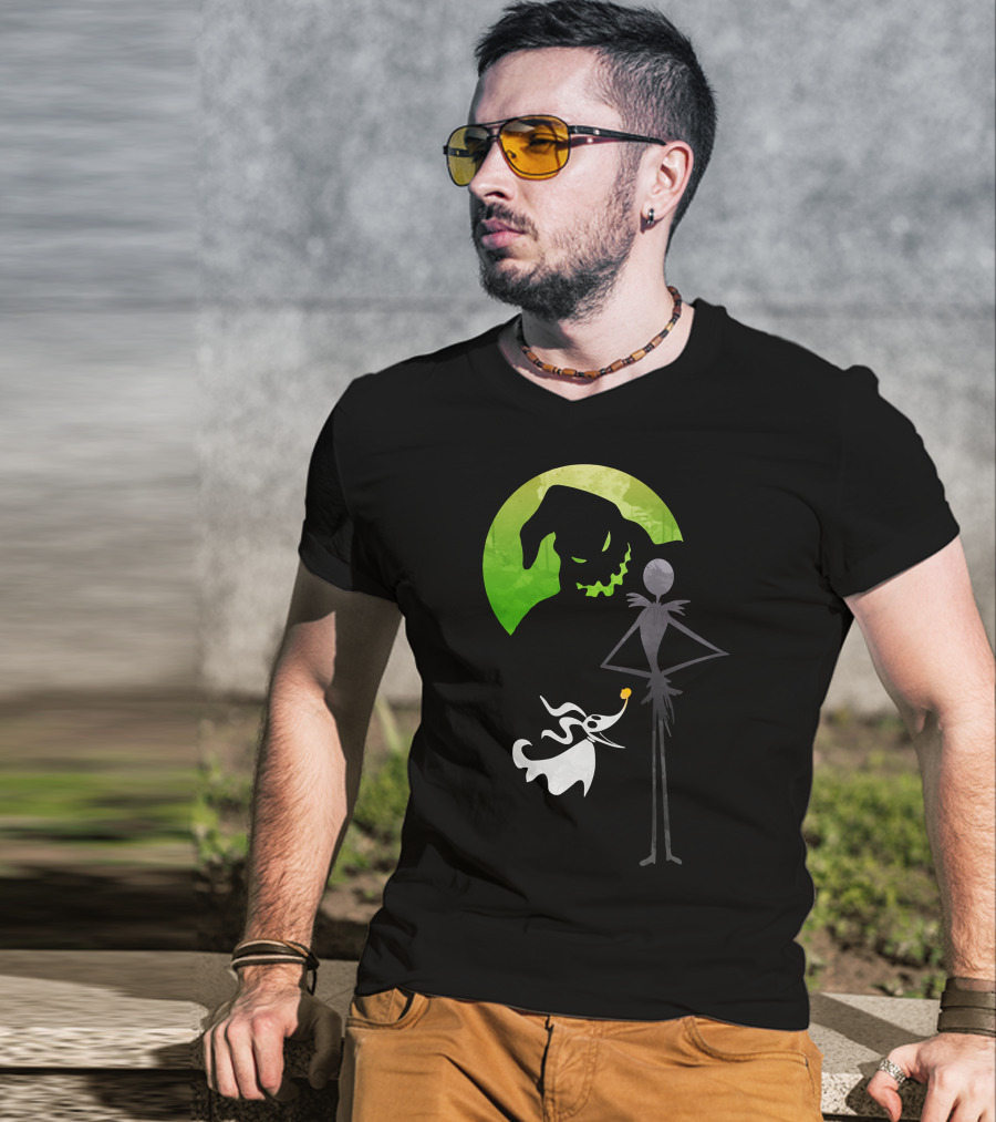 Jack Skellington Zero Oogie Boogie Moon T-Shirt