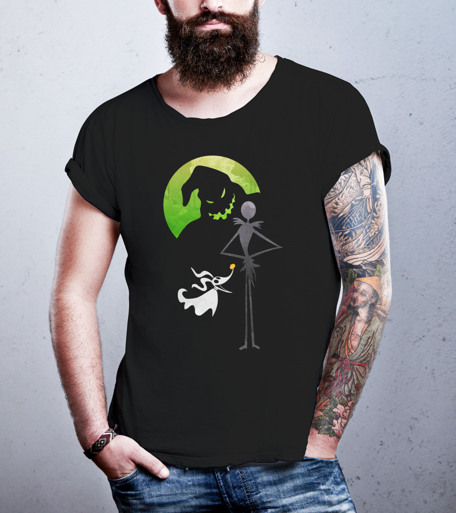 Jack Skellington Zero Oogie Boogie Moon T-Shirt