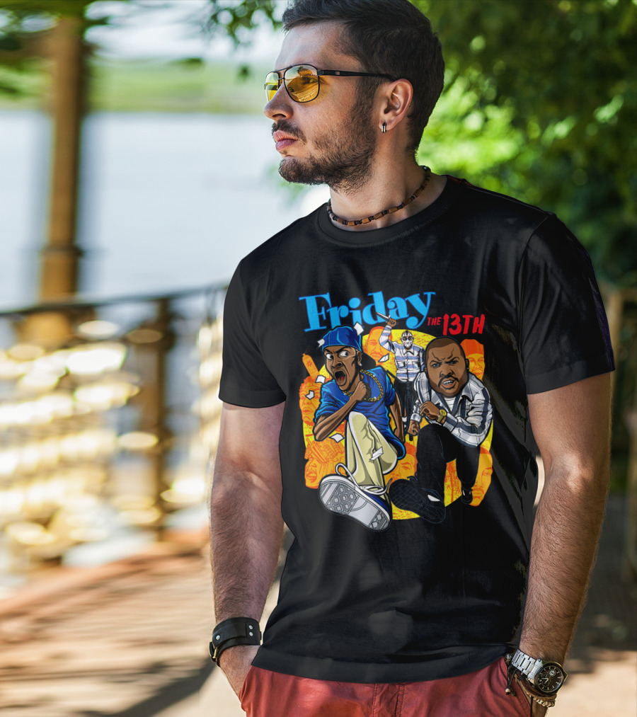 Friday The 13th Crossover With Ice Cube And Chris Tucker Characters T-Shirt
