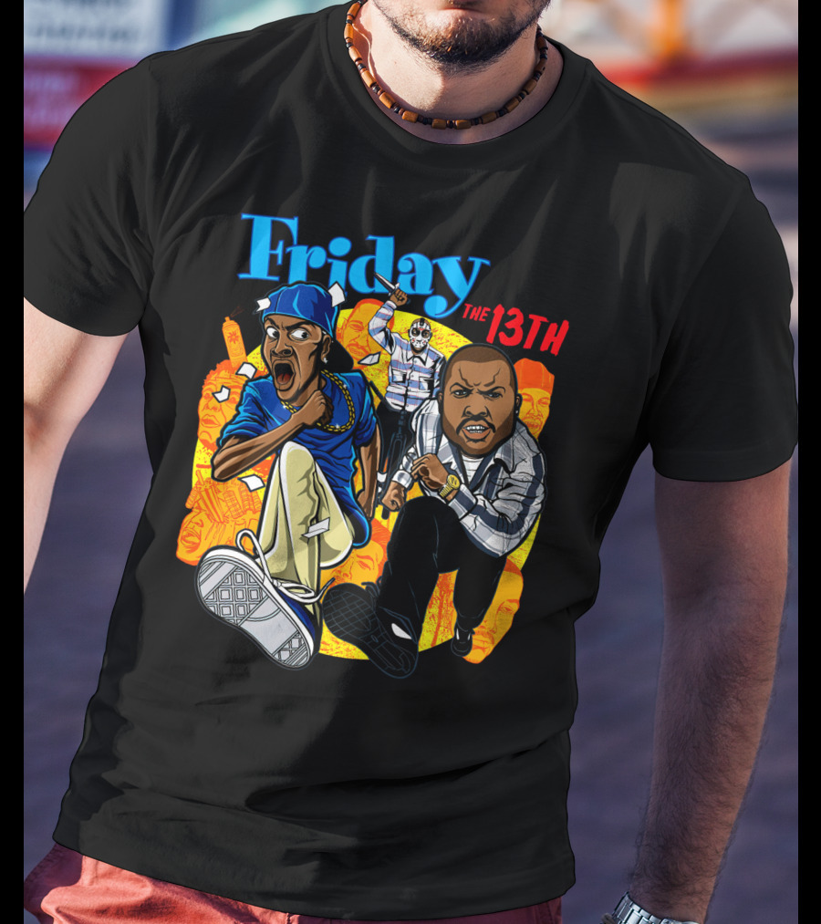 Friday The 13th Crossover With Ice Cube And Chris Tucker Characters T-Shirt