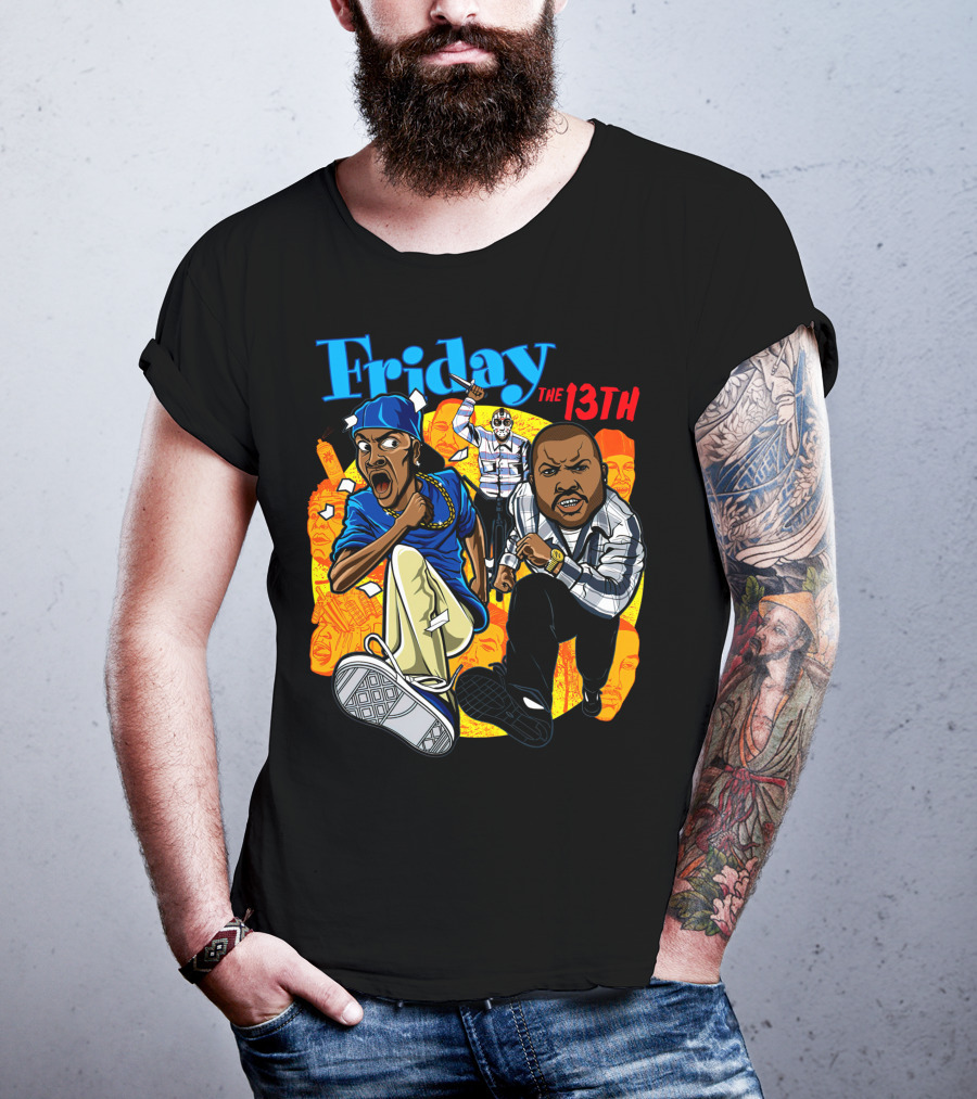 Friday The 13th Crossover With Ice Cube And Chris Tucker Characters T-Shirt