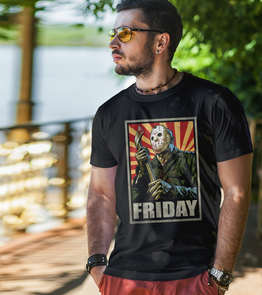 Jason Voorhees Friday Retro Horror T-Shirt