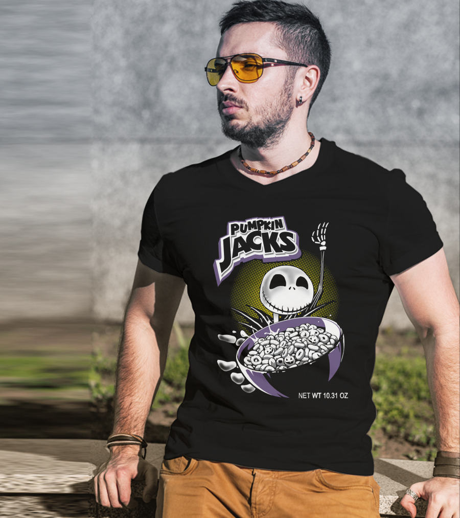 Pumpkin Jacks Cereal Halloween Skeleton NET WT 10.31 OZ T-Shirt