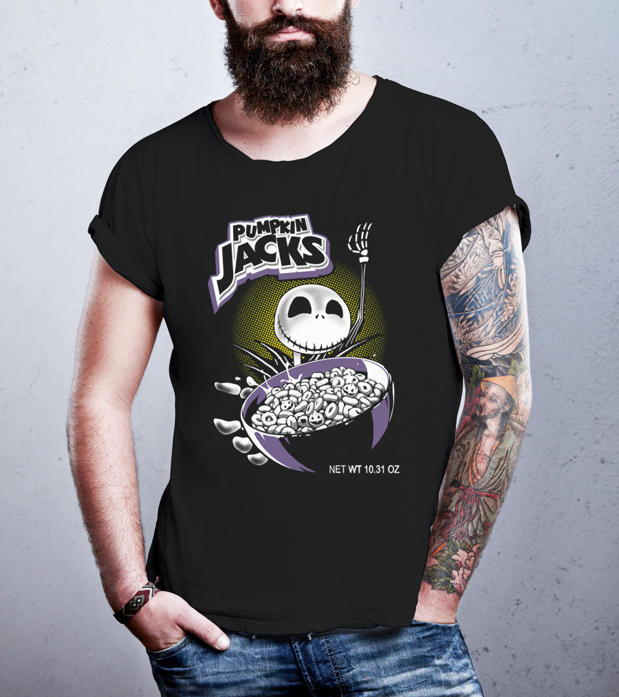 Pumpkin Jacks Cereal Halloween Skeleton NET WT 10.31 OZ T-Shirt