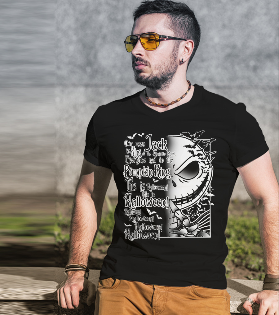 Jack Pumpkin King Halloween This Is Halloween Hail To The King T-Shirt