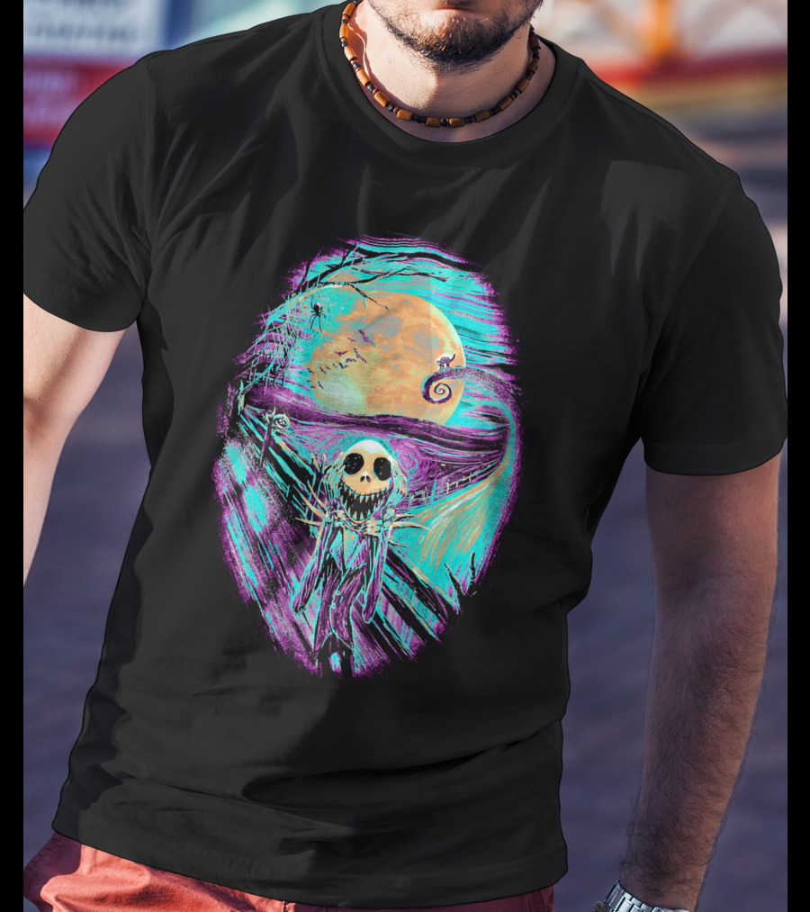 The Scream Before Christmas Nightmare Jack Moon Scene T-Shirt