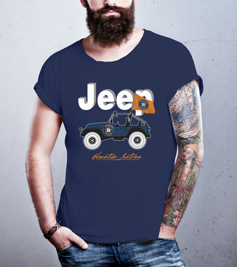 Jeep Houston Astros Flag T-Shirt