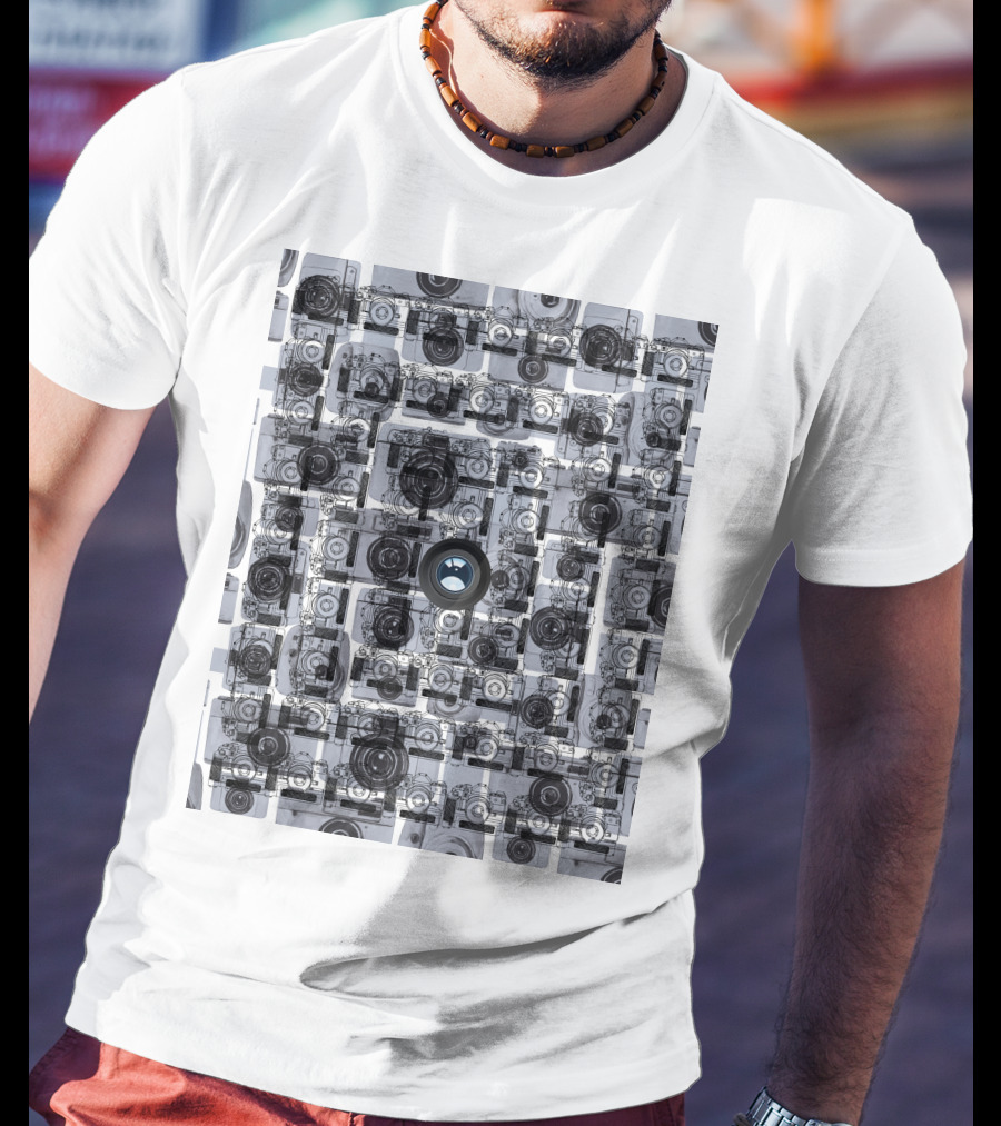 Camera Capture Memory Retro Collage T-Shirt
