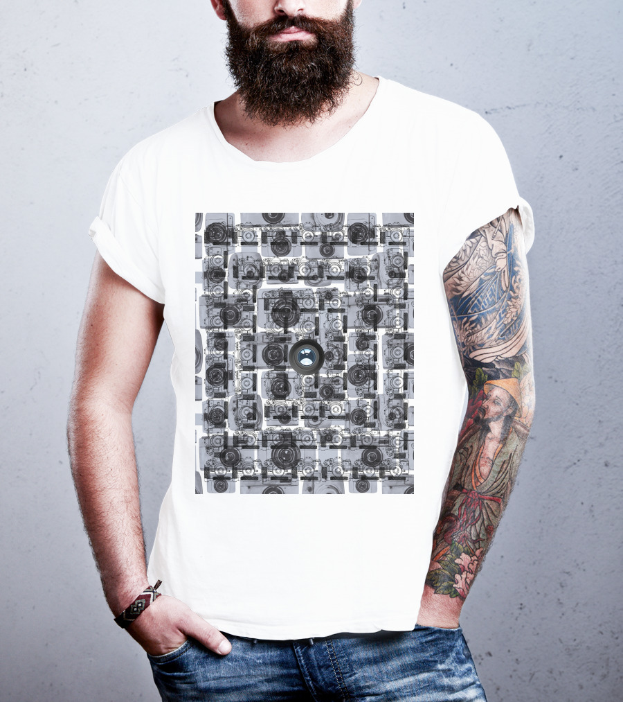 Camera Capture Memory Retro Collage T-Shirt