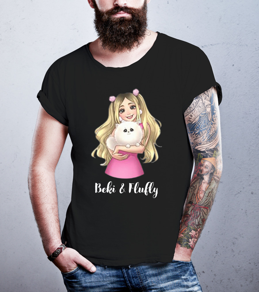 Rebekah Wing Beki And Fluffy Anime Style Pink Dress T-Shirt