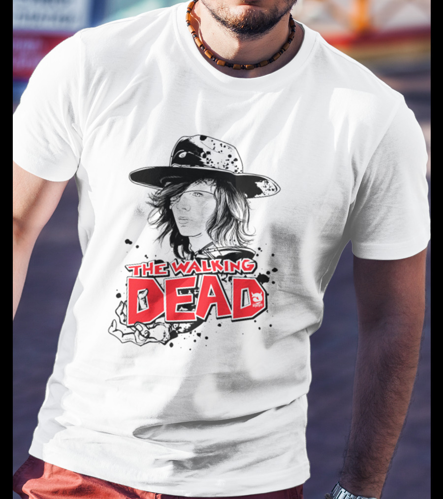 The Walking Dead Character Art Black Hat T-Shirt