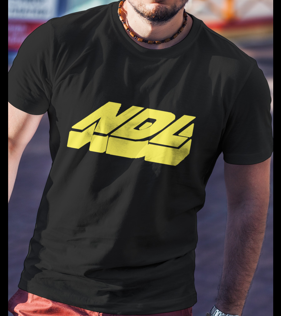 NDL Yellow Block Text Merchandise T-Shirt
