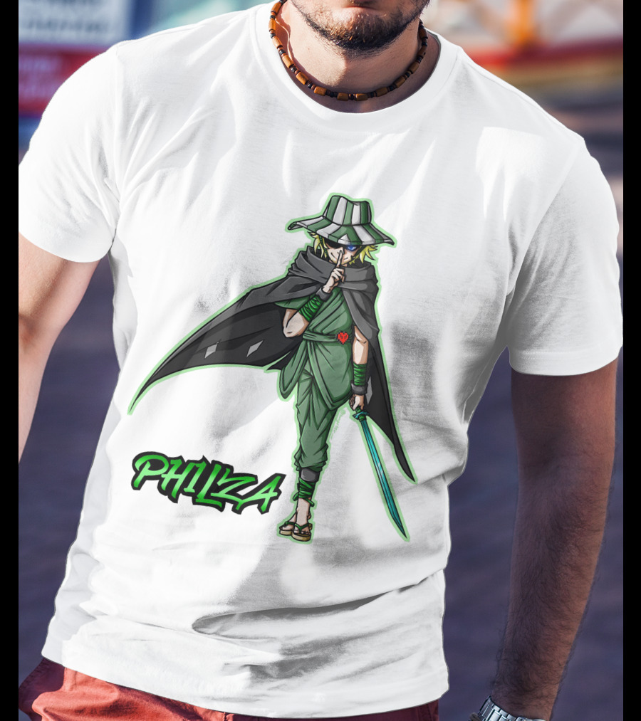 PH1LZA Ninja Warrior Style With Sword And Cloak T-Shirt