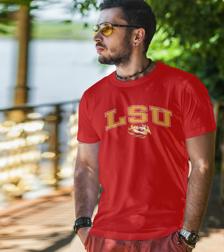 LSU Tigers Eye Emblem T-Shirt