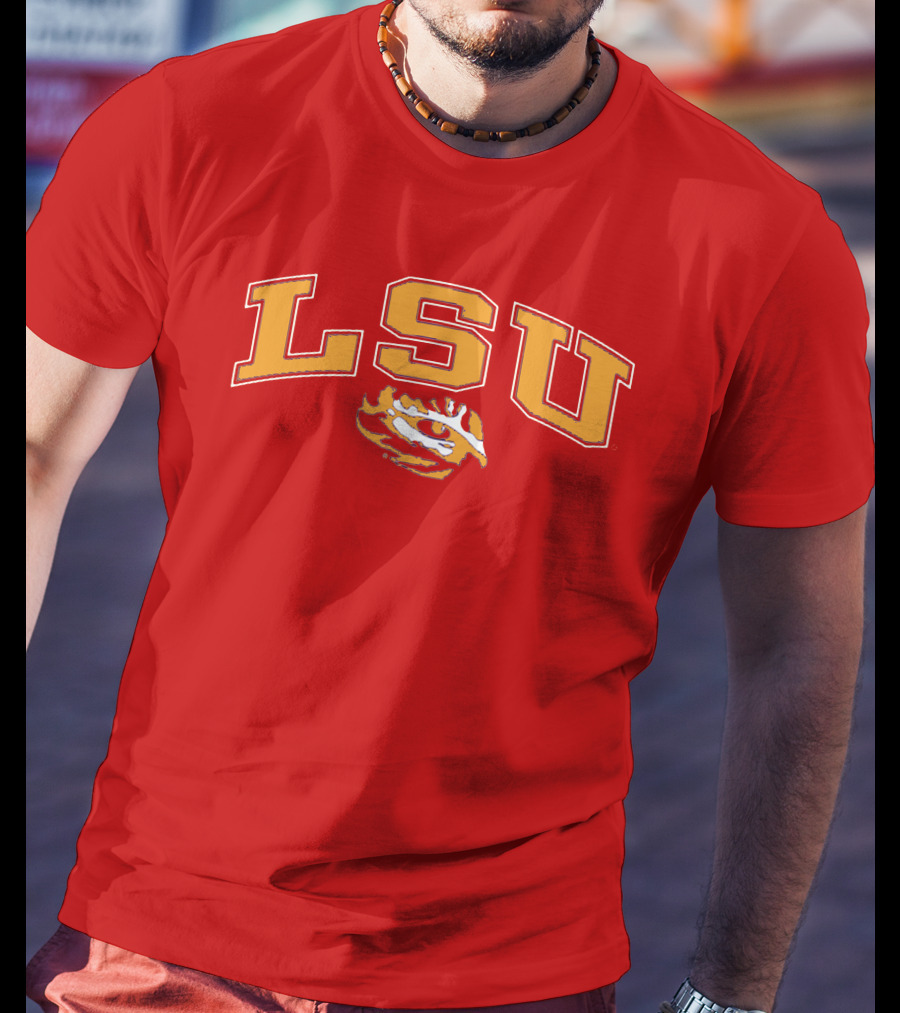 LSU Tigers Eye Emblem T-Shirt