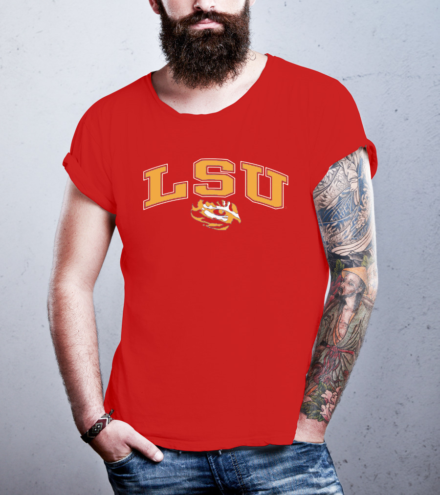 LSU Tigers Eye Emblem T-Shirt