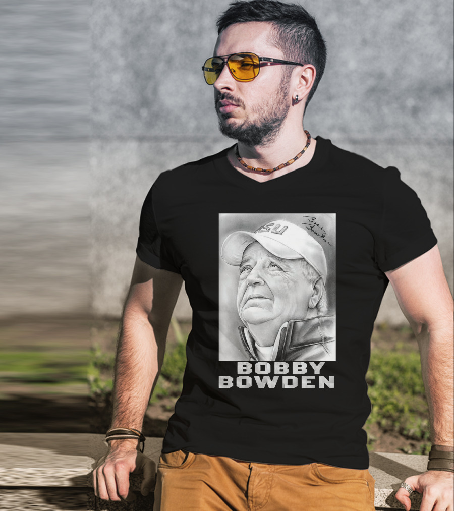 Bobby Bowden FSU Dadgummit Daggum Legend T-Shirt