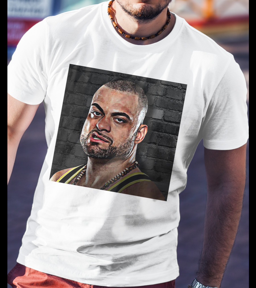 Eddie Kingston Brick Wall Background T-Shirt