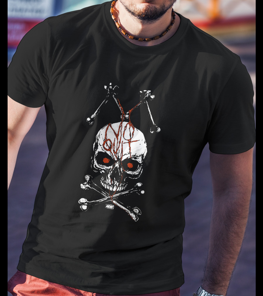 AEW Moxley Skull With Crossbones And Not Quit Text T-Shirt
