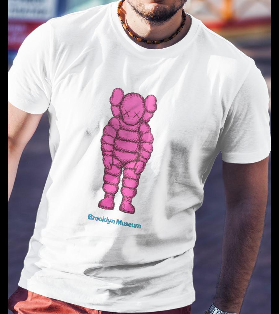 KAWS Pink Figure Brooklyn Museum T-Shirt