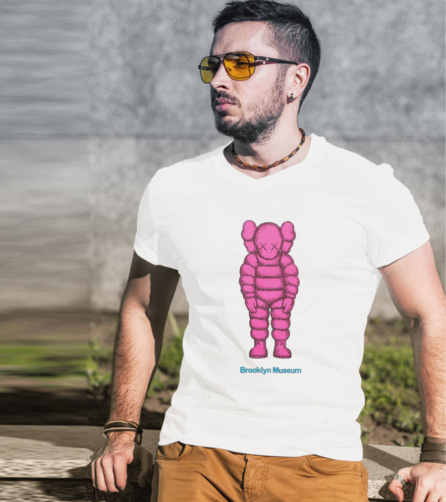 KAWS Pink Figure Brooklyn Museum T-Shirt
