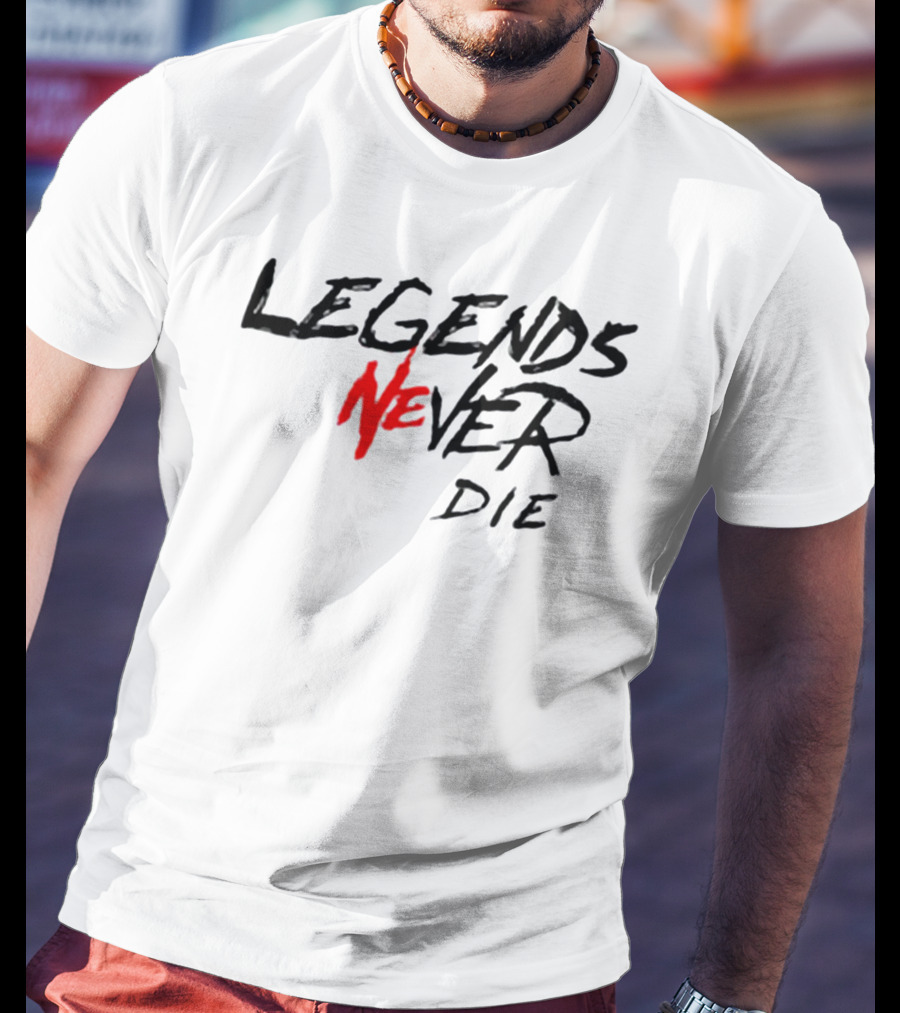 LEGENDS NEVER DIE White T-Shirt