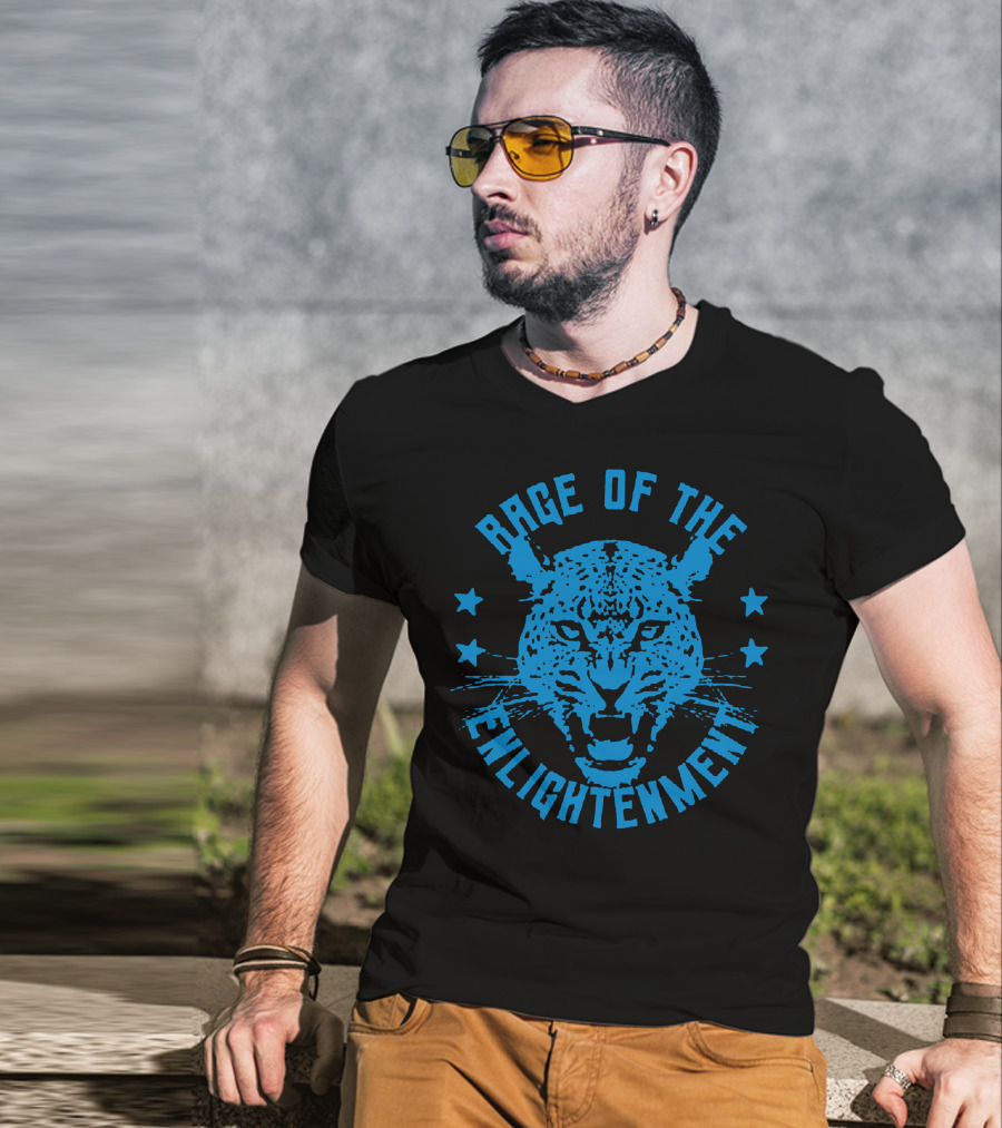Rage Of The Enlightenment Leopard Head With Stars T-Shirt