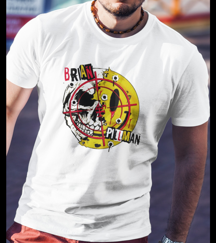 Brian Pillman Target Skull Headbang T-Shirt
