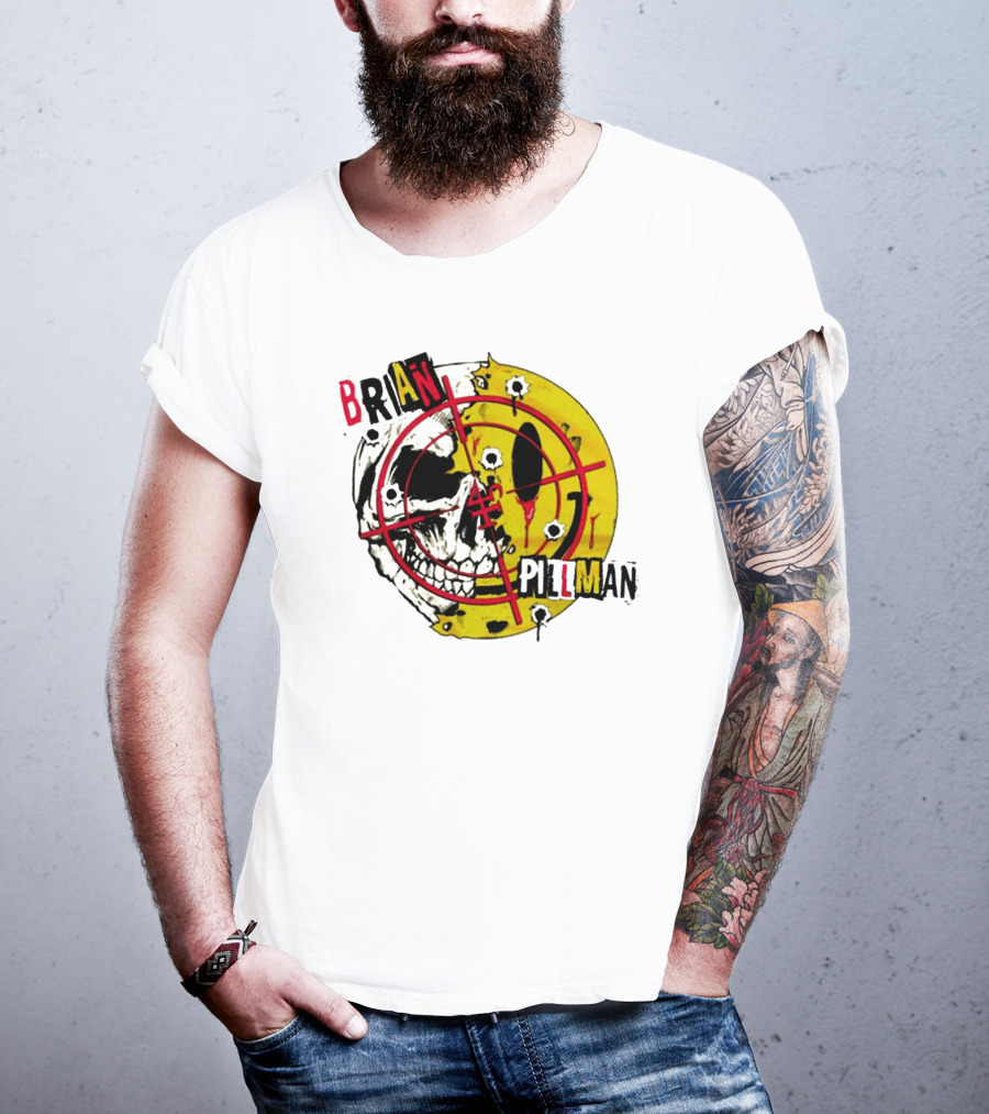 Brian Pillman Target Skull Headbang T-Shirt