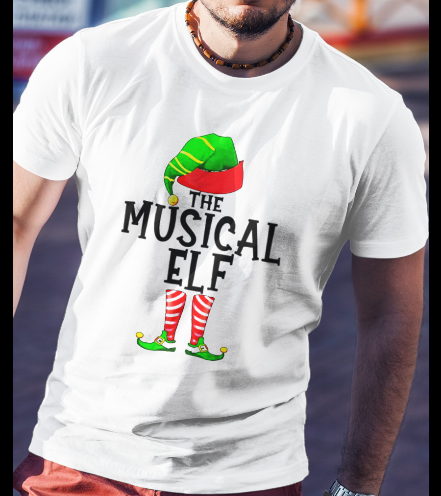 The Musical Elf Christmas Family Ing T-Shirt