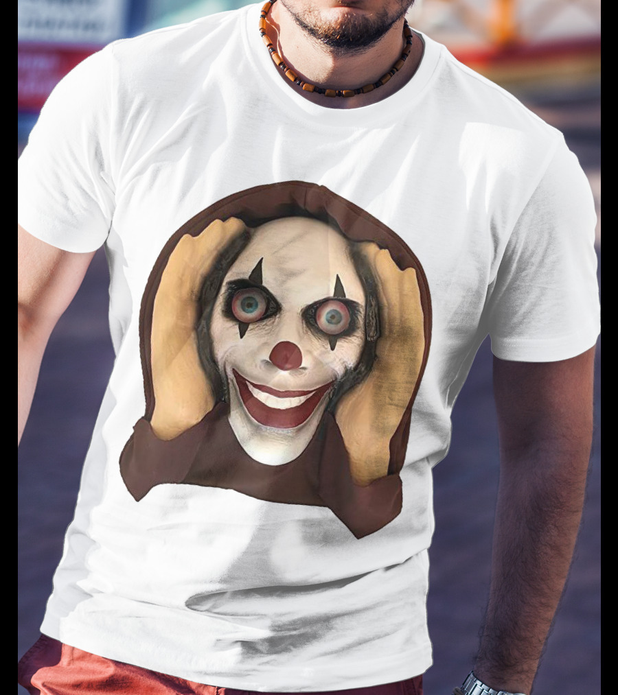 Spooky Clown IT Horror Mask T-Shirt