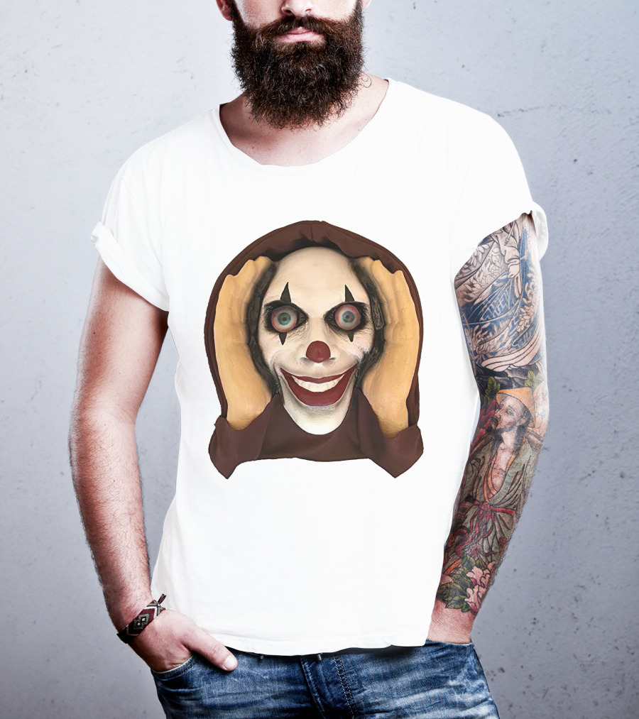 Spooky Clown IT Horror Mask T-Shirt