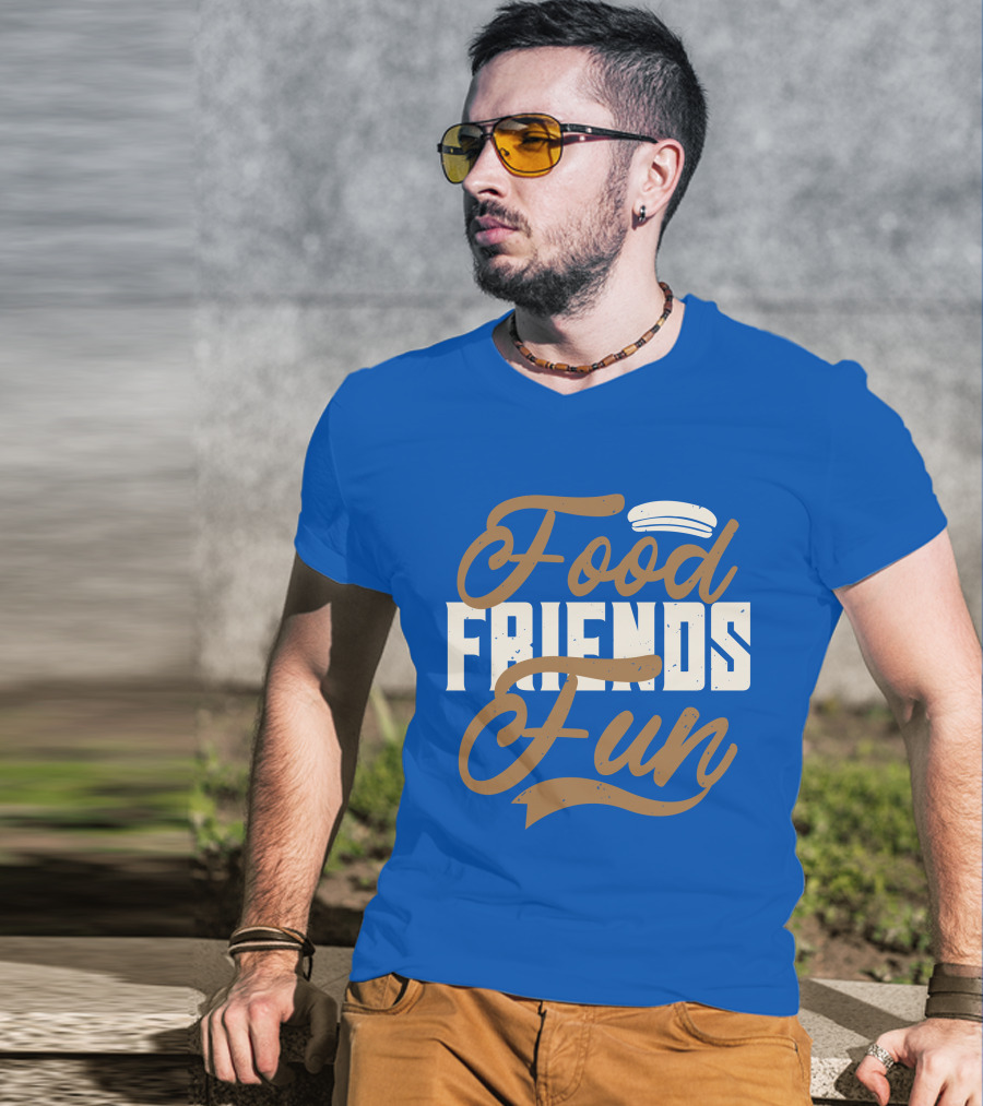 Food Friends Fun Sailor Hat T-Shirt