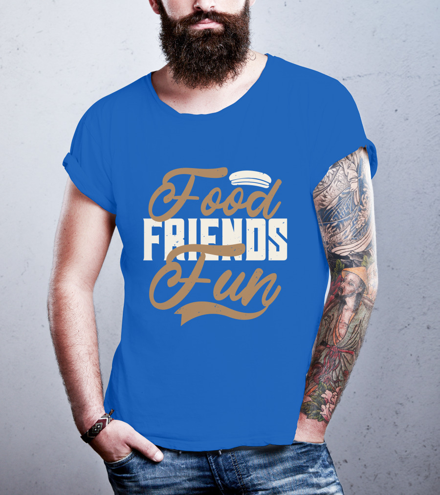 Food Friends Fun Sailor Hat T-Shirt