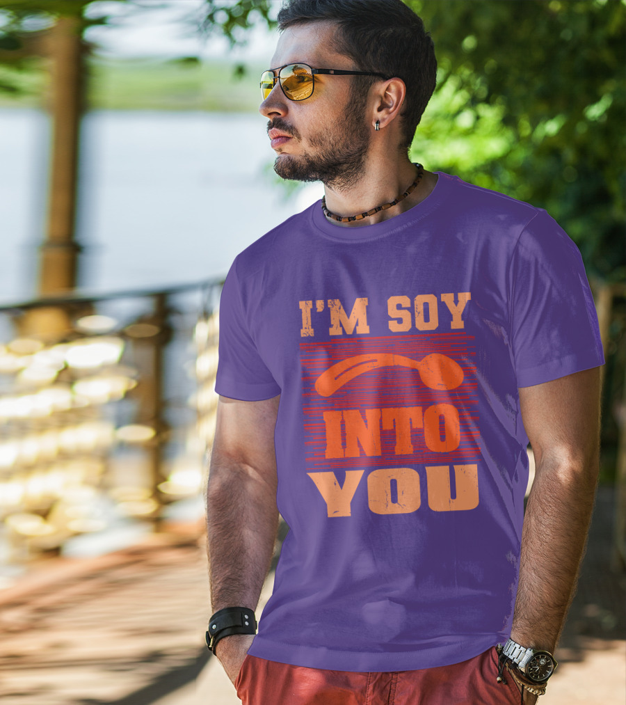 I'm Soy Into You Spoon Playful Text T-Shirt