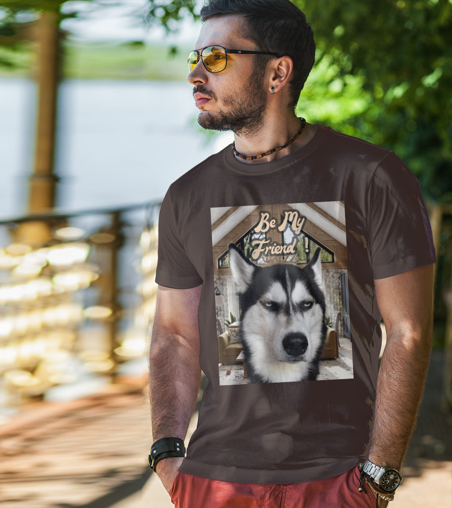 Be My Friend Husky Interior T-Shirt