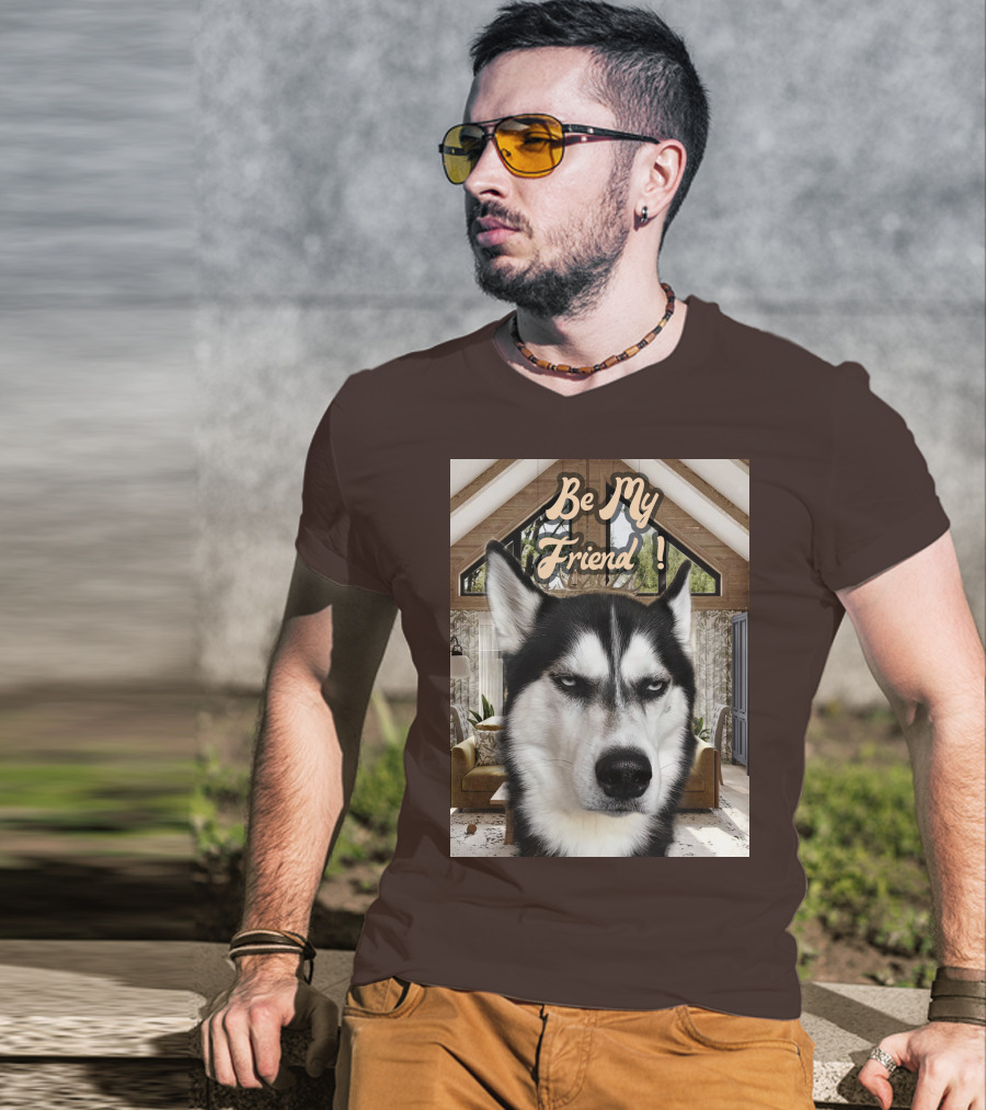 Be My Friend Husky Interior T-Shirt