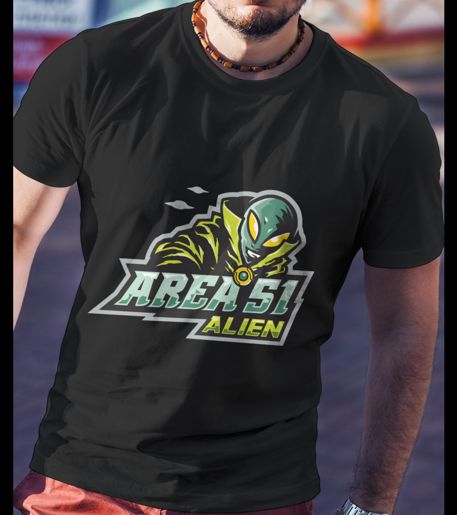 Area 51 Alien E Sport Halloween Witch Alien T-Shirt