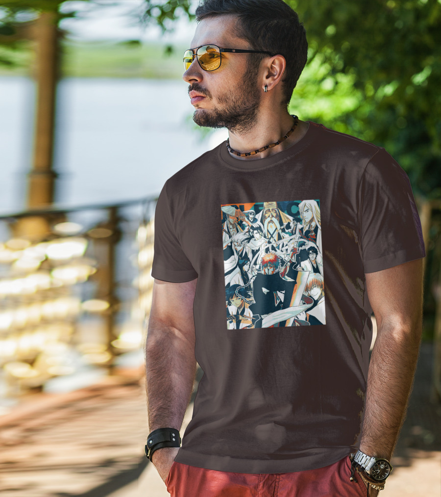 BLEACH Character Collage Manga Art POP T-Shirt