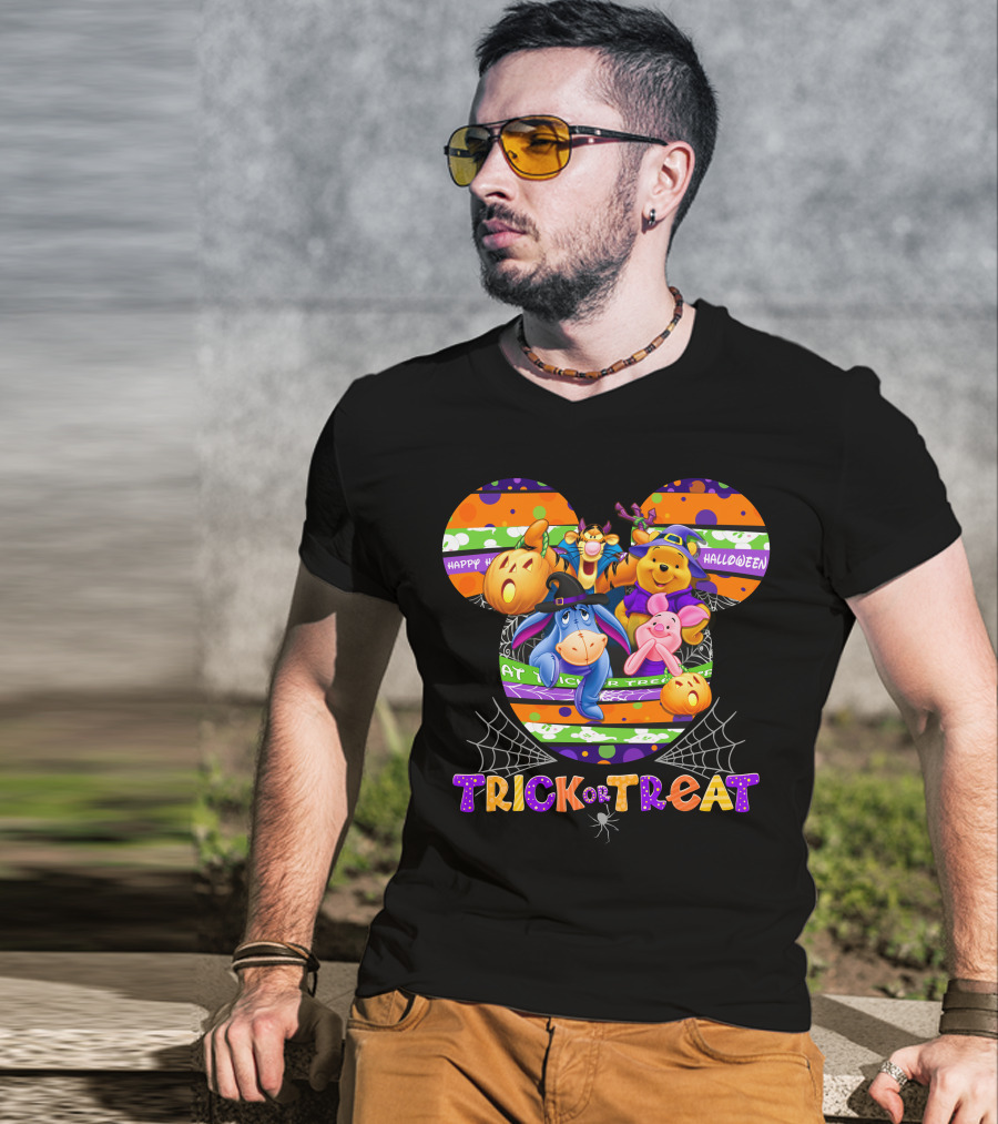 Happy Halloween Trick Or Treat Winnie The Pooh And Friends Disney T-Shirt